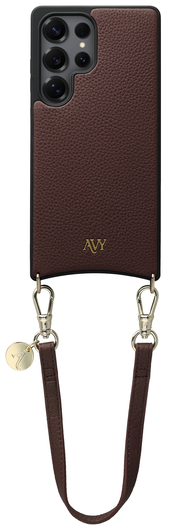 AVY Samsung Galaxy S25 Ultra - Essential Kit - Chocolate - Short Leather afbeelding 1