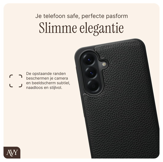 AVY Samsung Galaxy A56 - Essential Kit - Zwart - Long Leather afbeelding 6