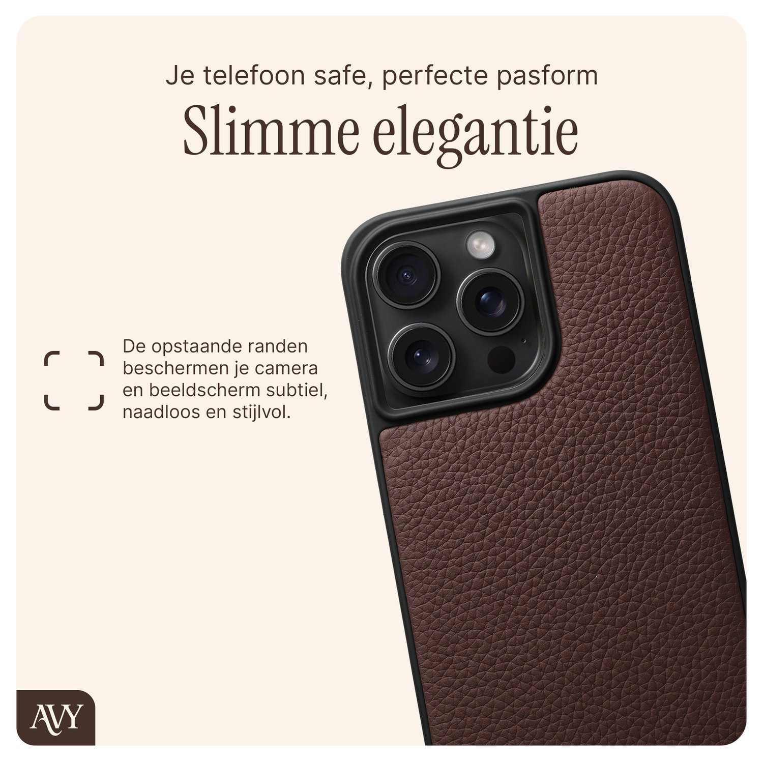 AVY Apple iPhone 14 Pro Max - Essential Kit - Chocolate - Aurum Lien afbeelding 7