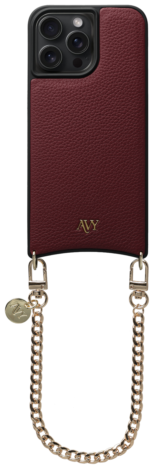 AVY Apple iPhone 15 Pro Max - Essential Kit - Burgundy - Aurum Lien afbeelding 1