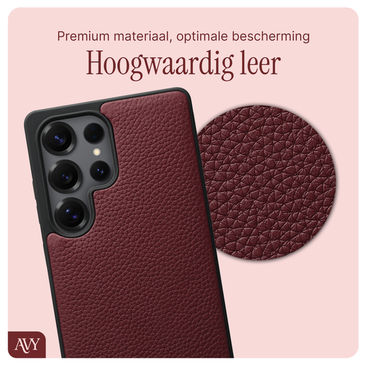 AVY Samsung Galaxy S25 Ultra - Essential Kit - Burgundy - Aurum Lien  Set afbeelding 5
