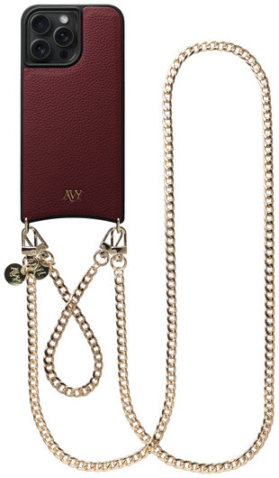 AVY Apple iPhone 15 Pro Max - Essential Kit - Burgundy - Aurum Lien  Set afbeelding 1