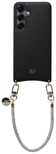 AVY Samsung Galaxy S25 / S24 - Essential Kit - Zwart - Silver Spark afbeelding 1