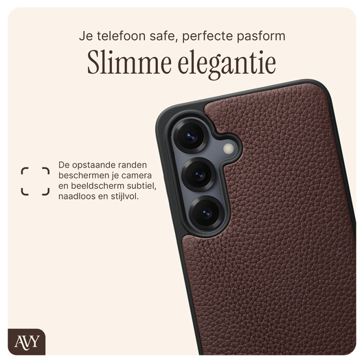 AVY Samsung Galaxy S25 Plus / S24 Plus - Essential Kit - Chocolate - Perla Chic afbeelding 6