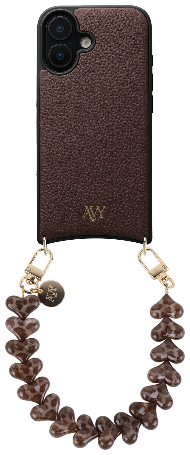 AVY Apple iPhone 16 - Essential Kit - Chocolate - Cupid Leopard afbeelding 1