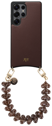 AVY Samsung Galaxy S25 Ultra - Essential Kit - Chocolate - Cupid Leopard afbeelding 1