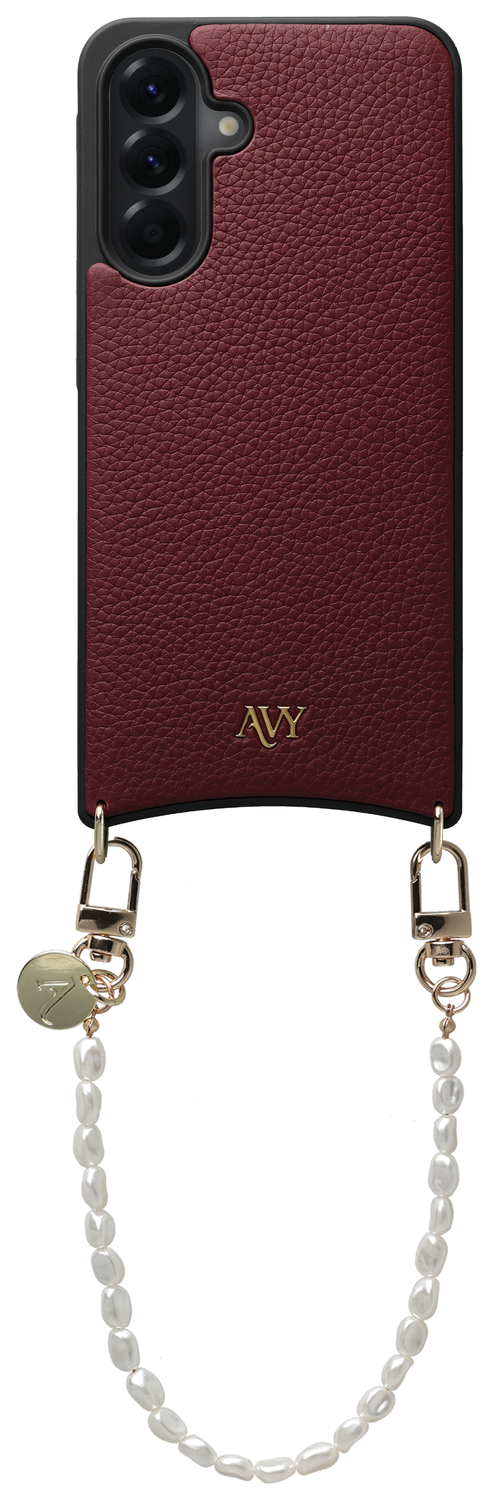 AVY Samsung Galaxy A56 - Essential Kit - Burgundy - Perla Chic afbeelding 1