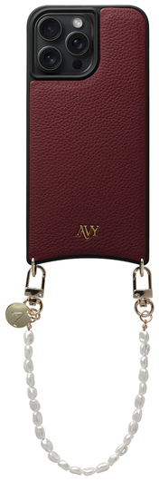 AVY Apple iPhone 15 Pro Max - Essential Kit - Burgundy - Perla Chic afbeelding 1