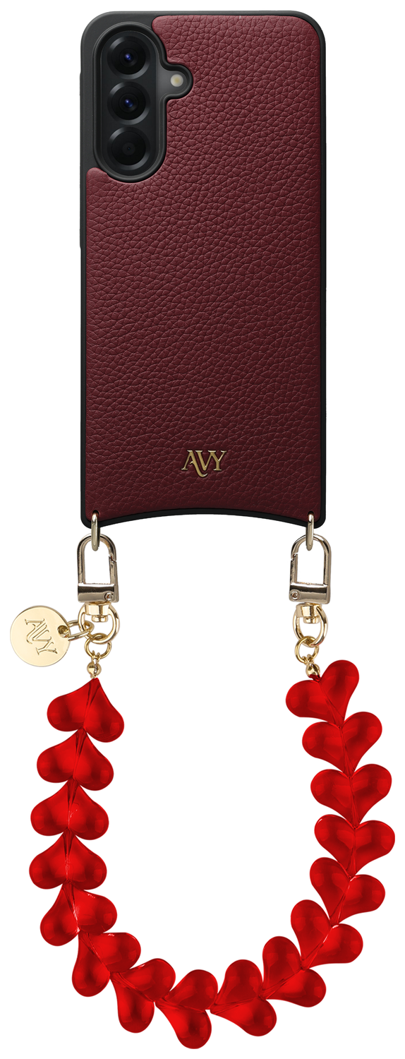 AVY Samsung Galaxy A56 - Essential Kit - Burgundy - Cupid Clear Red afbeelding 1