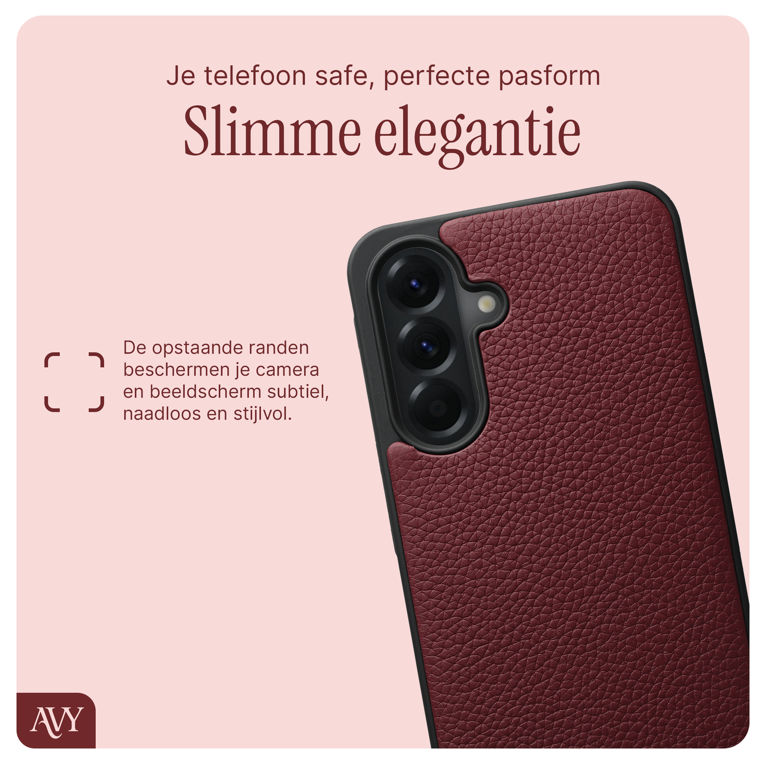 AVY Samsung Galaxy A56 - Essential Kit - Burgundy - Cupid Burgundy afbeelding 5