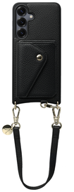 AVY Samsung Galaxy S25 / S24 - Styled Kit - Zwart - Short Leather