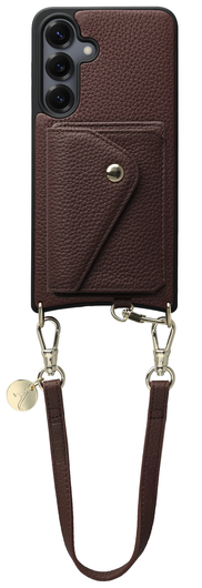 AVY Samsung Galaxy S25 / S24 - Styled Kit - Chocolate - Short Leather afbeelding 1