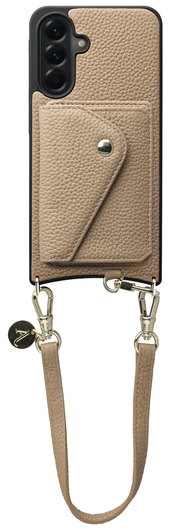 AVY Samsung Galaxy A56 - Styled Kit - Beige - Short Leather afbeelding 1