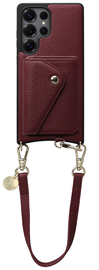 AVY Samsung Galaxy S25 Ultra - Styled Kit - Burgundy - Short Leather