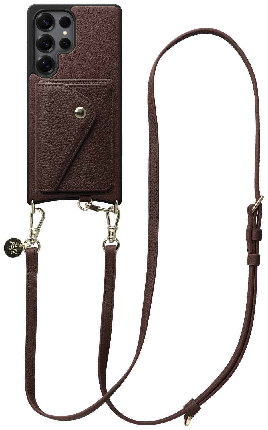 AVY Samsung Galaxy S25 Ultra - Styled Kit - Chocolate - Long Leather afbeelding 1