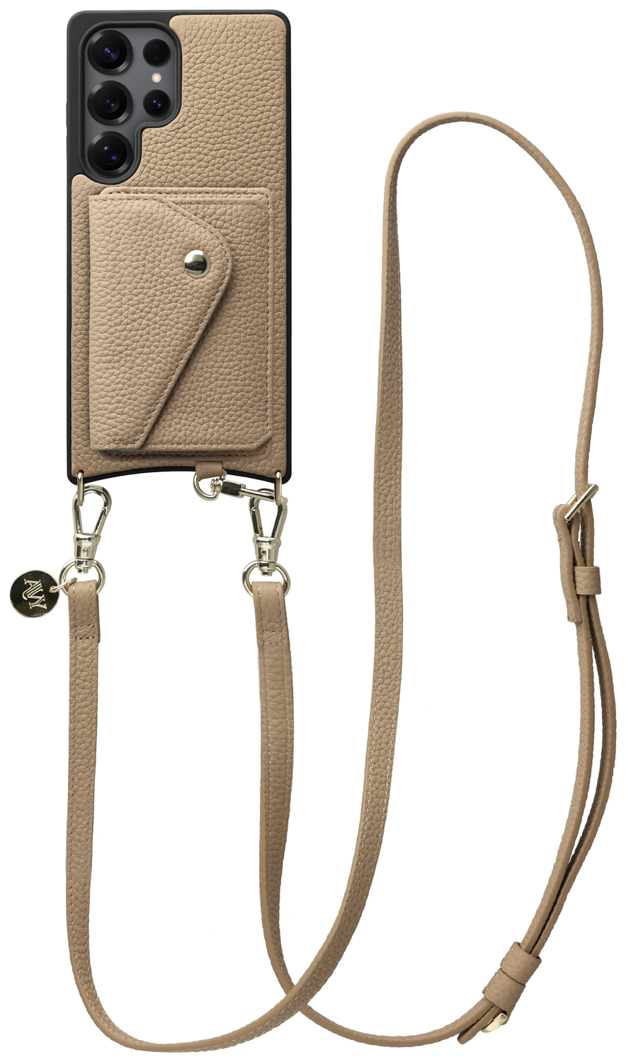 AVY Samsung Galaxy S25 Ultra - Styled Kit - Beige - Long Leather afbeelding 1