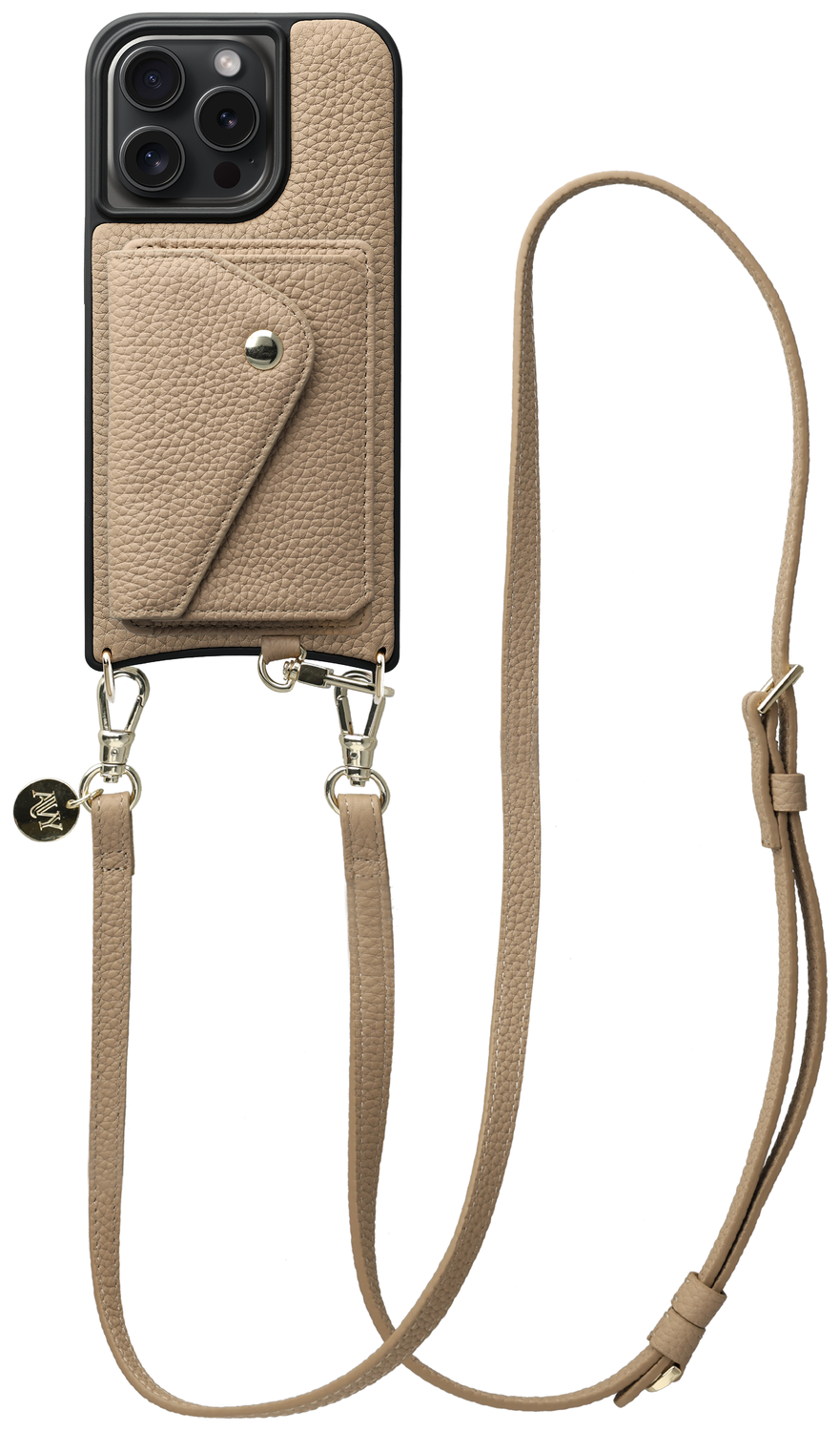 AVY Apple iPhone 14 Pro Max - Styled Kit - Beige - Long Leather afbeelding 1