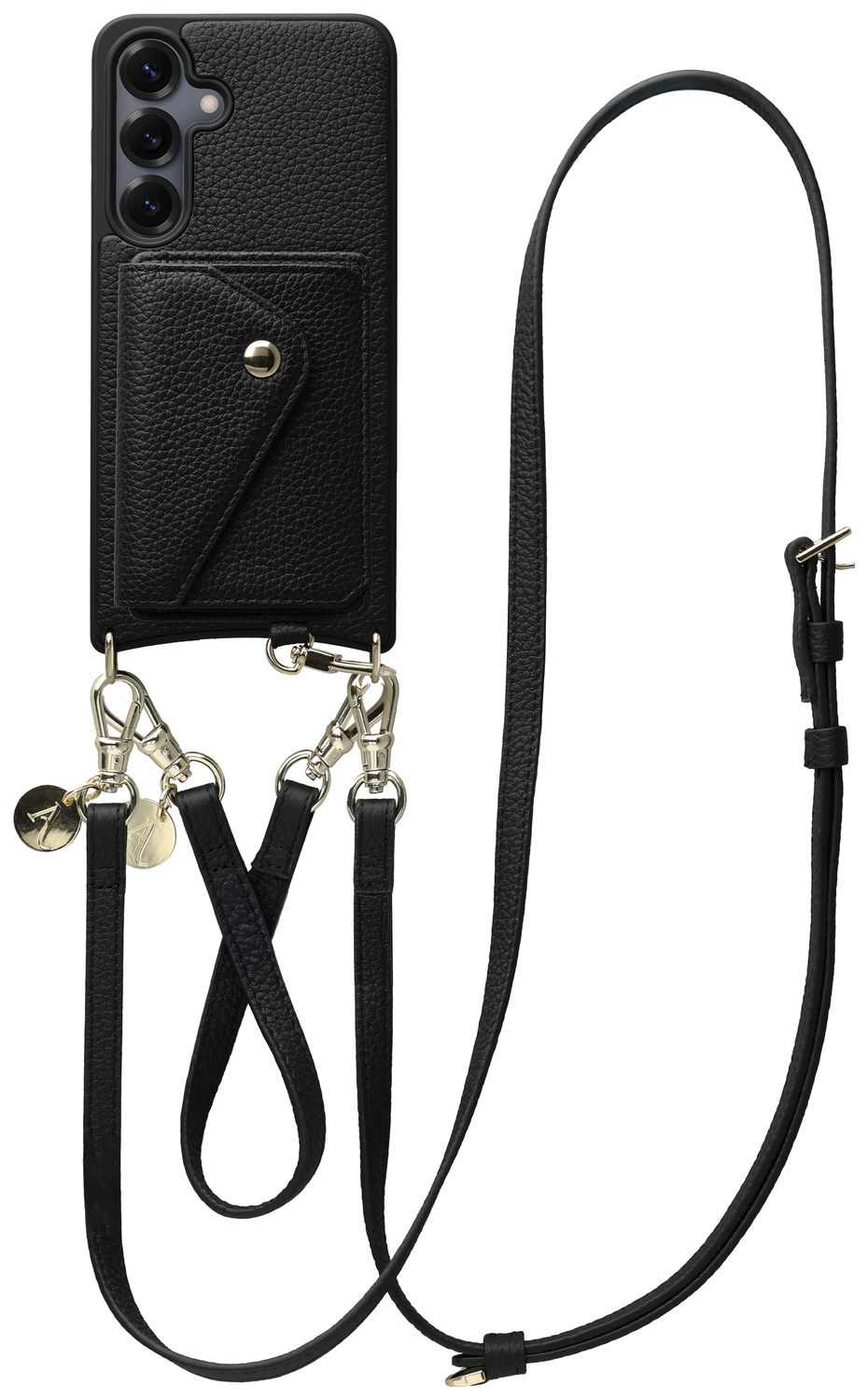 AVY Samsung Galaxy S25 / S24 - Styled Kit - Zwart - Leather Set afbeelding 1