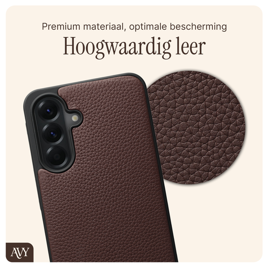 AVY Samsung Galaxy A56 - Styled Kit - Chocolate - Leather Set afbeelding 5