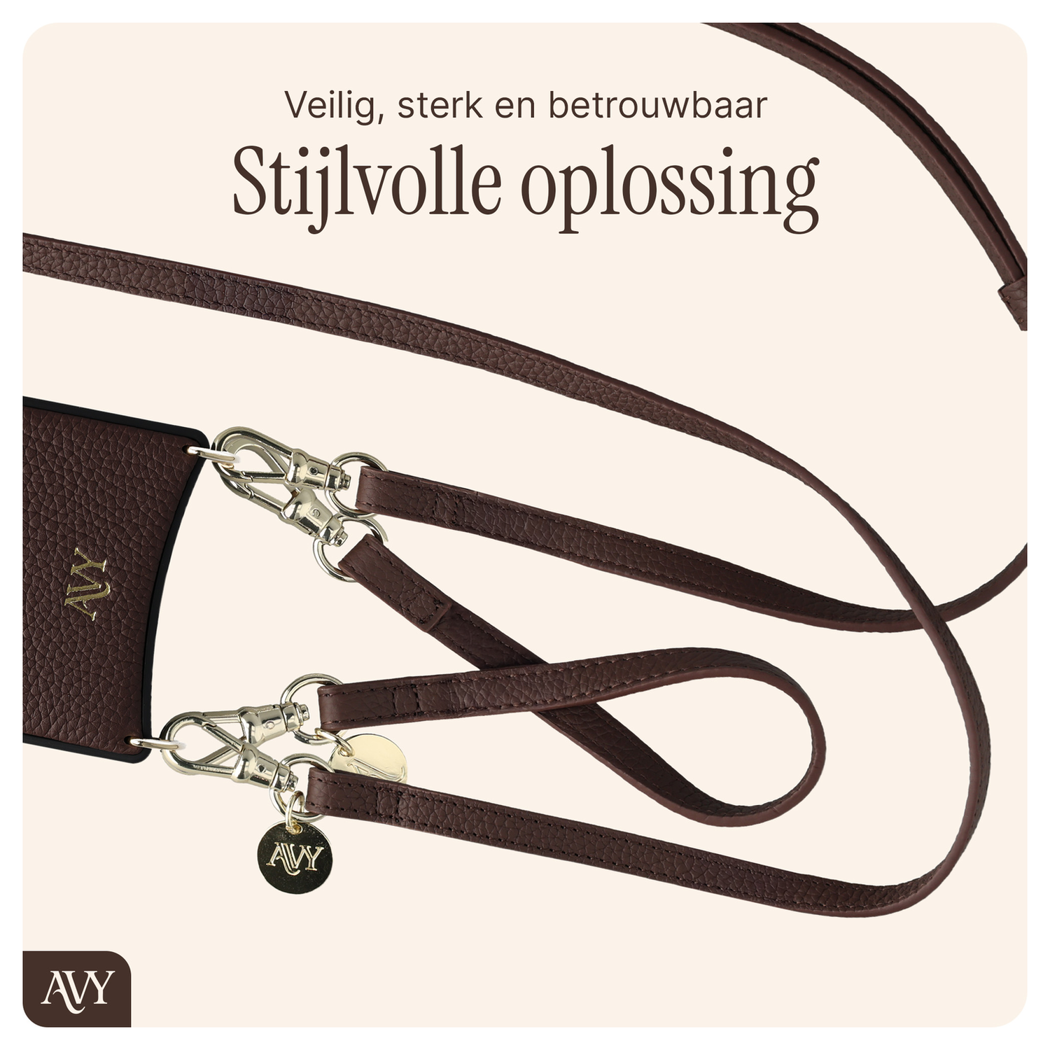 AVY Samsung Galaxy S25 / S24 - Styled Kit - Chocolate - Leather Set afbeelding 8