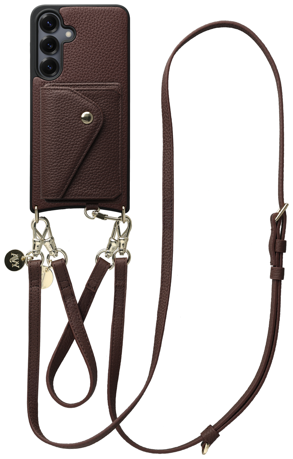 AVY Samsung Galaxy S25 Plus / S24 Plus - Styled Kit - Chocolate - Leather Set afbeelding 1