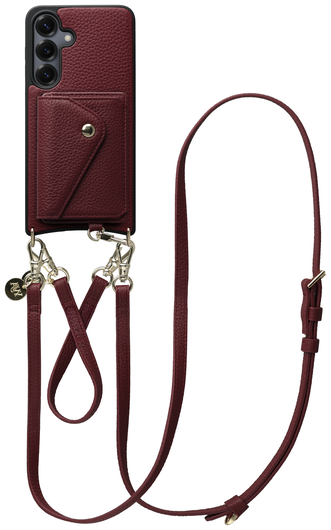 AVY Samsung Galaxy S25 Plus / S24 Plus - Styled Kit - Burgundy - Leather Set afbeelding 1