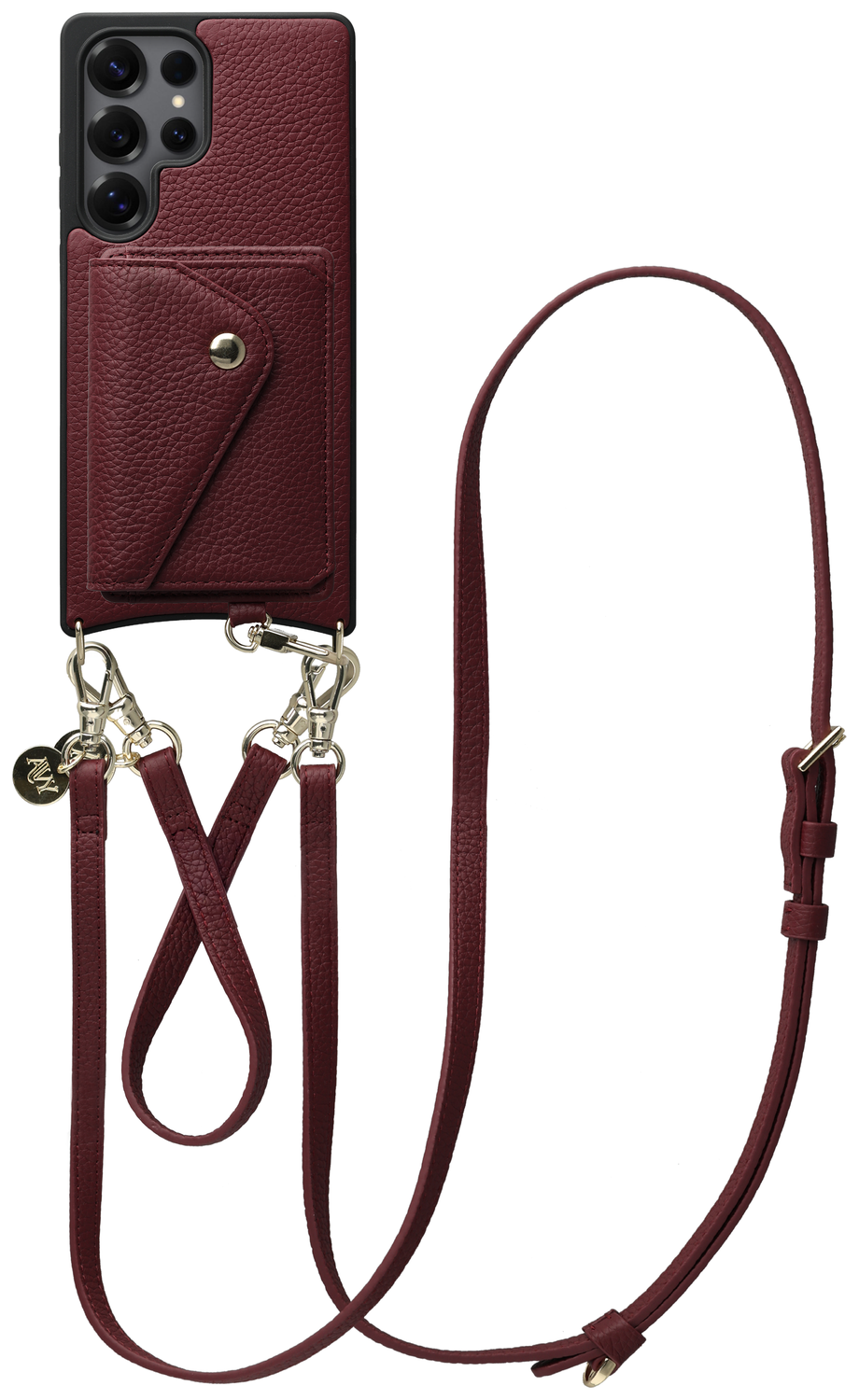 AVY Samsung Galaxy S25 Ultra - Styled Kit - Burgundy - Leather Set afbeelding 1