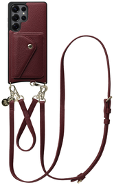 AVY Samsung Galaxy S25 Ultra - Styled Kit - Burgundy - Leather Set afbeelding