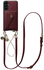 AVY Samsung Galaxy A56 - Styled Kit - Burgundy - Leather and Pearls
