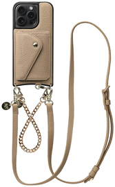 AVY Apple iPhone 15 Pro Max - Styled Kit - Beige - Leather and Gold afbeelding