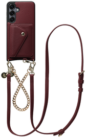 AVY Samsung Galaxy S25 / S24 - Styled Kit - Burgundy - Leather and Gold