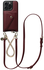 AVY Apple iPhone 15 Pro Max - Styled Kit - Burgundy - Leather and Gold