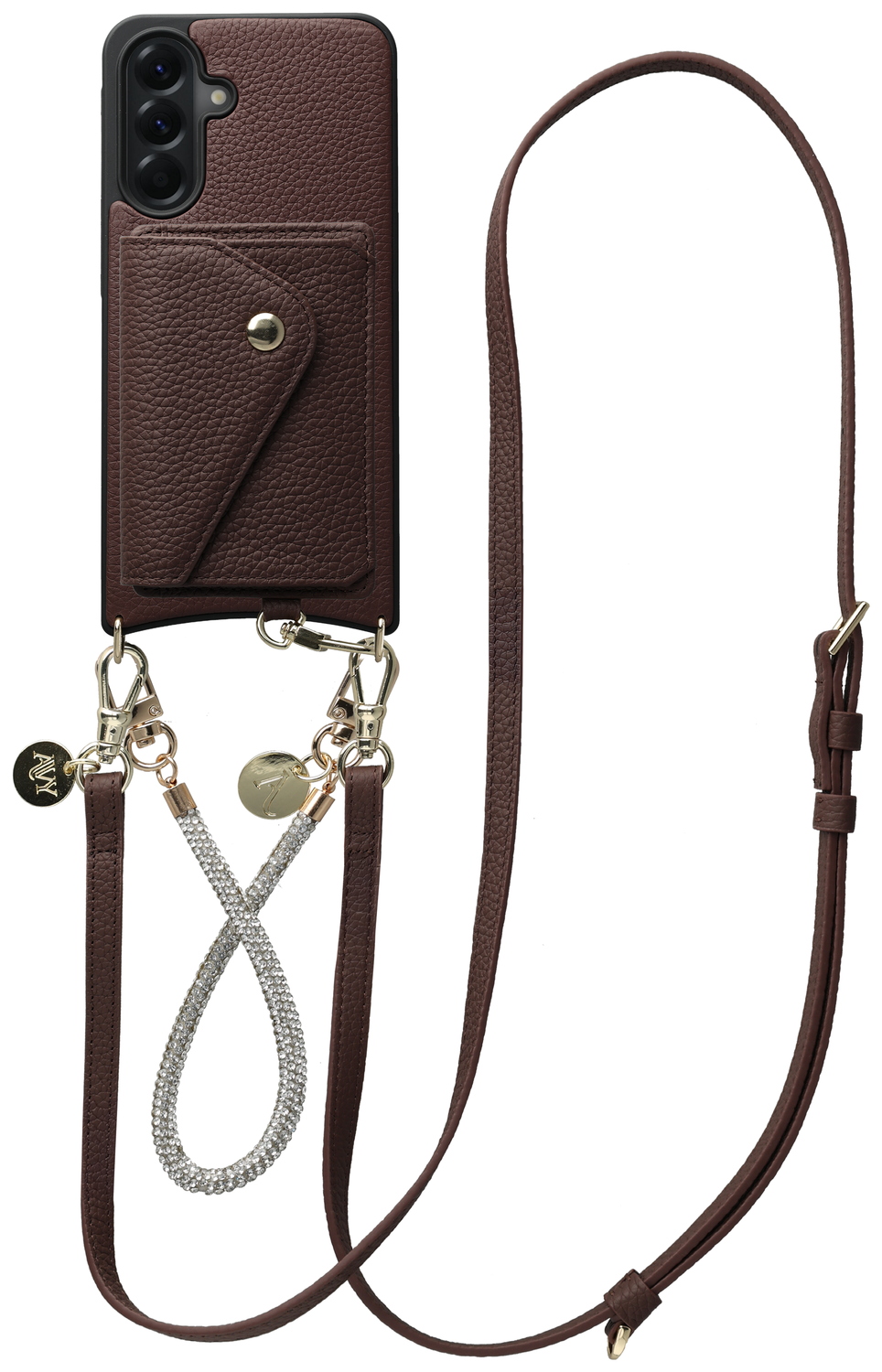 AVY Samsung Galaxy A56 - Styled Kit - Chocolate - Leather and Silver afbeelding 1