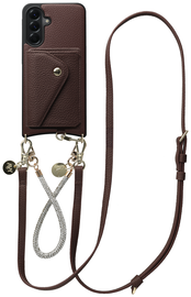 AVY Samsung Galaxy A56 - Styled Kit - Chocolate - Leather and Silver afbeelding