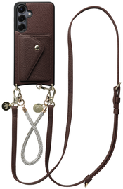 AVY Samsung S25 Plus / S24 Plus - Styled Kit - Chocolate - Leather and Silver