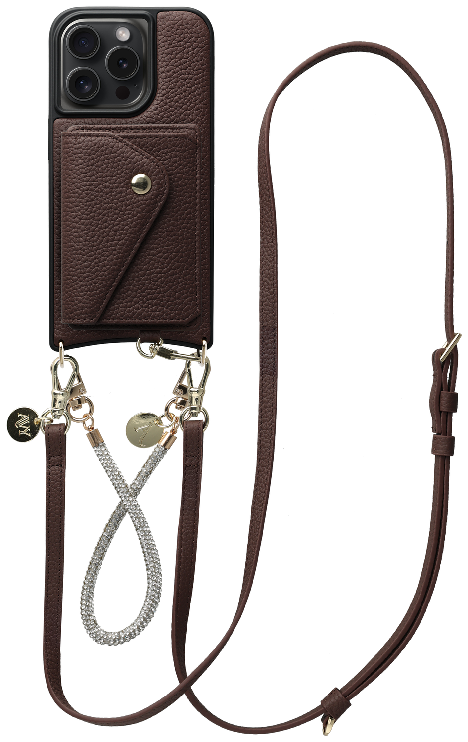 AVY Apple iPhone 14 Pro Max - Styled Kit - Chocolate - Leather and Silver afbeelding 1