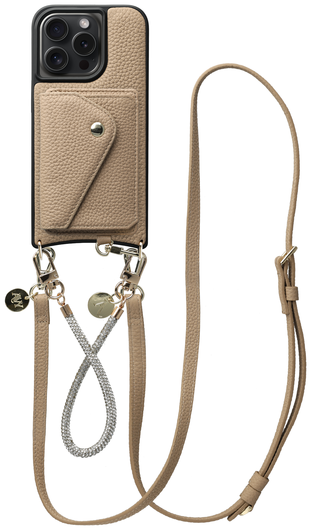 AVY Apple iPhone 15 Pro Max - Styled Kit - Beige - Leather and Silver afbeelding 1