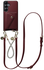 AVY Samsung S25 Plus / S24 Plus - Styled Kit - Burgundy - Leather and Silver