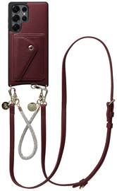 AVY Samsung Galaxy S25 Ultra - Styled Kit - Burgundy - Leather and Silver