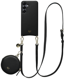 AVY Samsung Galaxy S25 / S24 - Luxury Kit - Zwart - Long Leather afbeelding