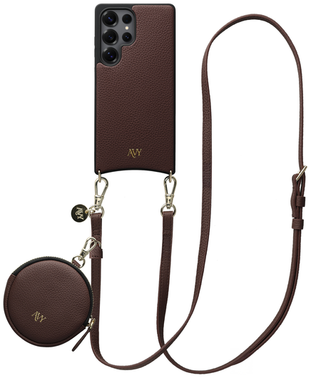 AVY Samsung Galaxy S25 Ultra - Luxury Kit - Chocolate - Long Leather afbeelding 1