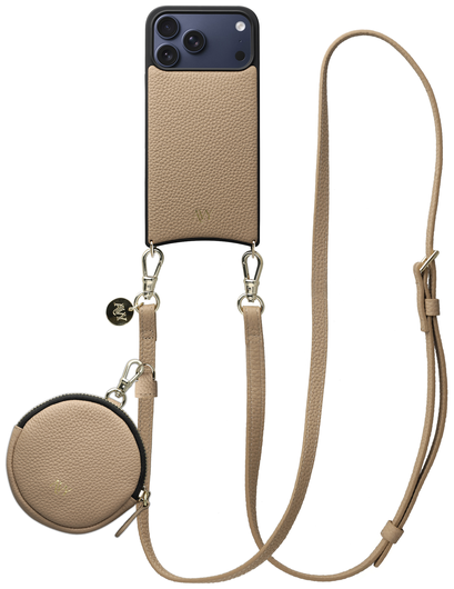 AVY Apple iPhone 17 Pro Max - Luxury Kit - Beige - Long Leather afbeelding 1