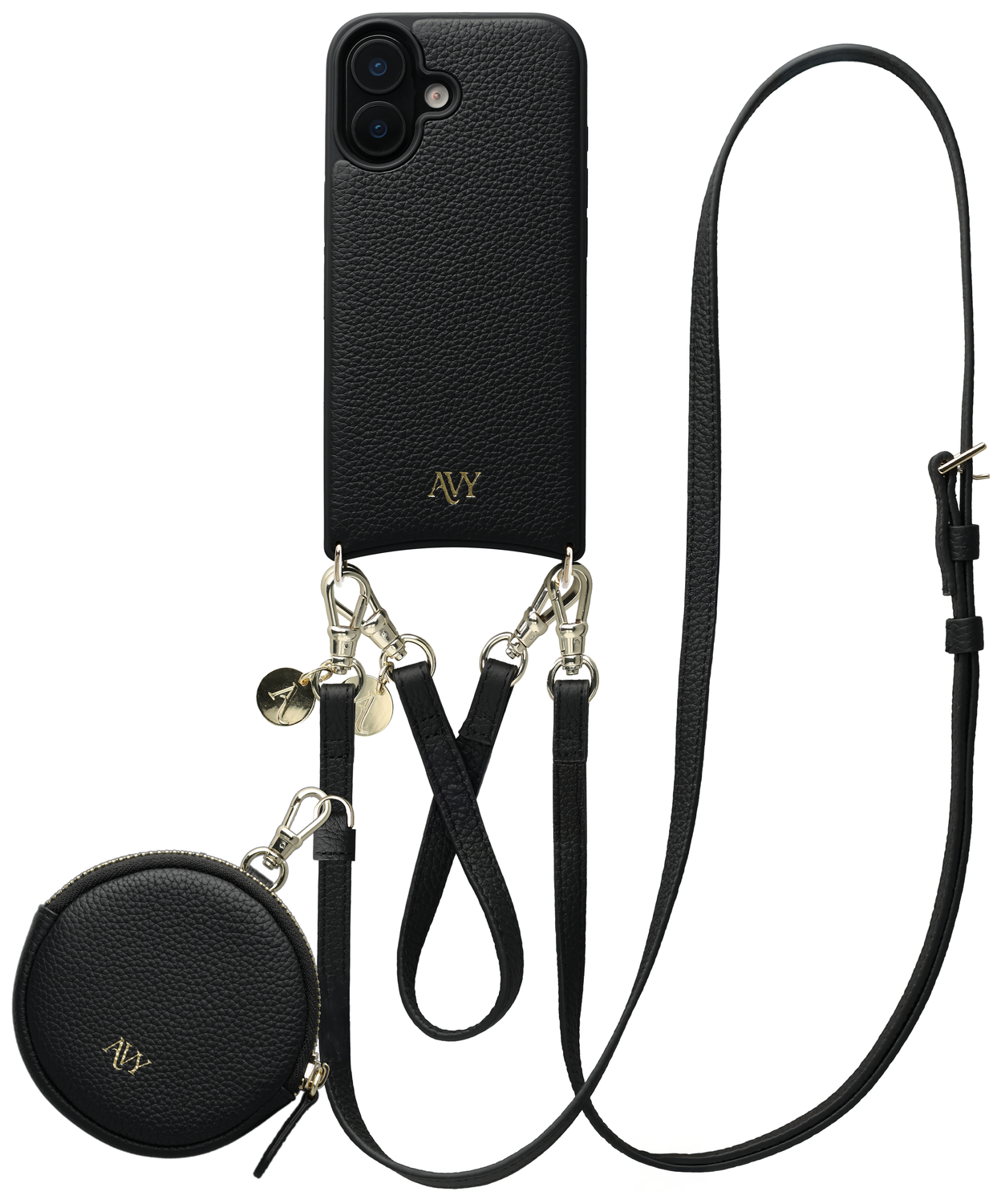 AVY Apple iPhone 17 - Luxury Kit - Zwart - Leather Set afbeelding 1