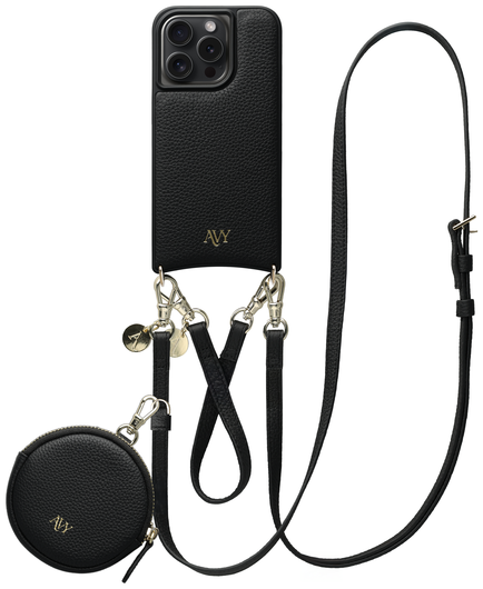 AVY Apple iPhone 14 Pro - Luxury Kit - Zwart - Leather Set afbeelding 1