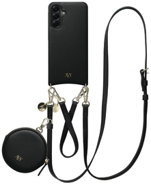 AVY Samsung Galaxy A56 - Luxury Kit - Zwart - Leather Set afbeelding