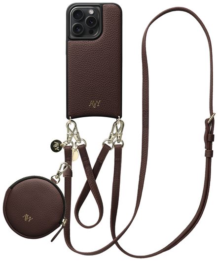 AVY Apple iPhone 15 Pro - Luxury Kit - Chocolate - Leather Set afbeelding 1