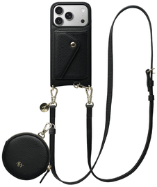 AVY Apple iPhone 17 Pro - Statement Kit - Zwart - Long Leather