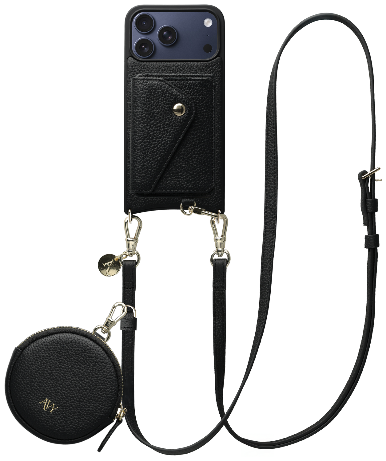 AVY Apple iPhone 17 Pro Max - Statement Kit - Zwart - Long Leather afbeelding 1