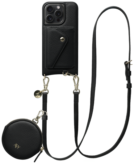 AVY Apple iPhone 15 Pro - Statement Kit - Zwart - Long Leather afbeelding 1