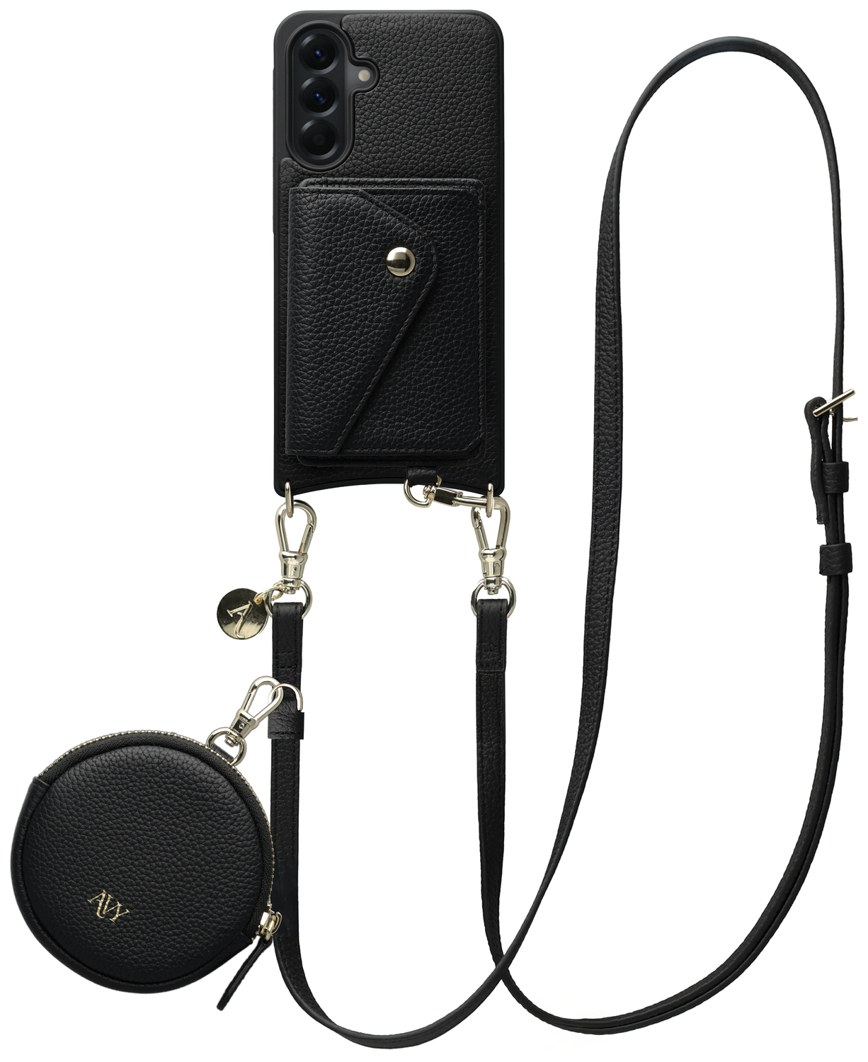 AVY Samsung Galaxy A56 - Statement Kit - Zwart - Long Leather afbeelding 1